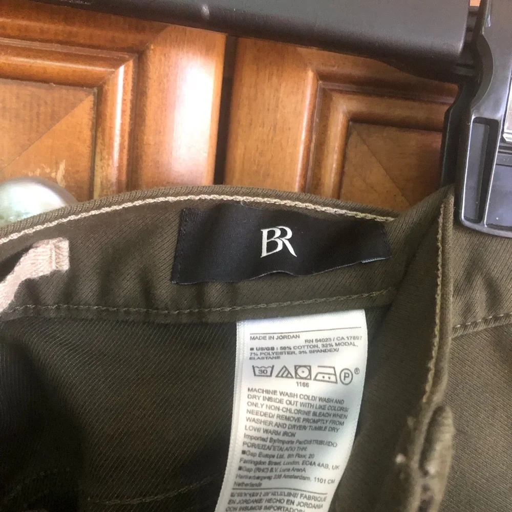 Banana Republic Men's Olive Straight Leg Jeans